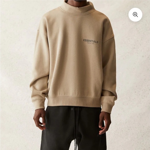 Essentials Fear of God Mockneck Pullover Sweatshirt XL - Picture 1 of 8